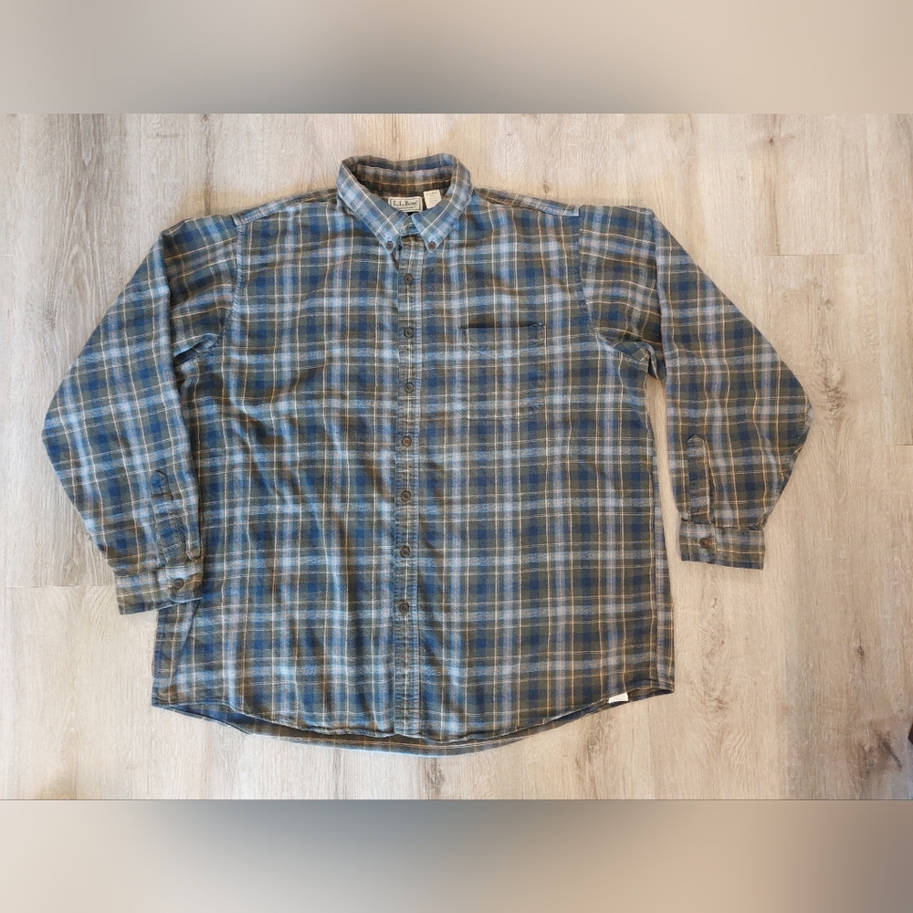 L.L. Bean Size XXL Men's Plaid Longsleeved Shirt